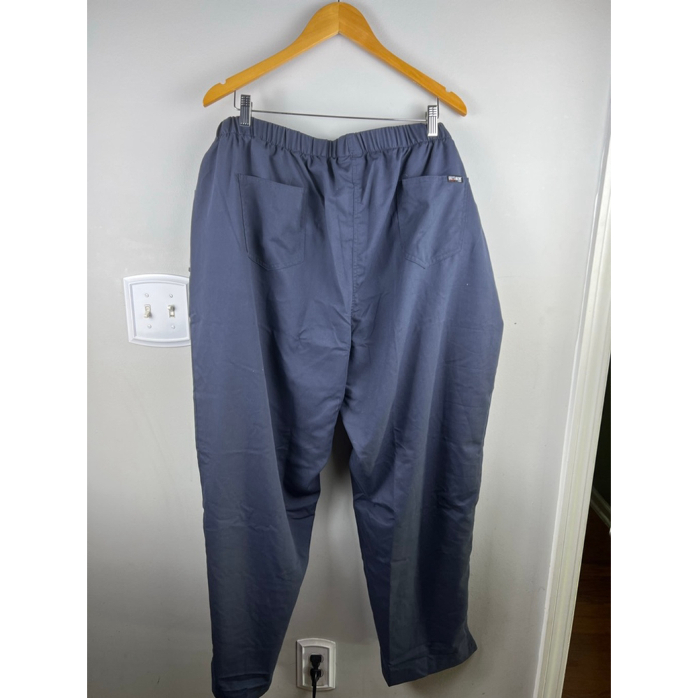 Grey's Anatomy by Barco 5-Pocket Drawstring Scrub Pants Steel Blue 4XL NWT - Picture 5 of 6